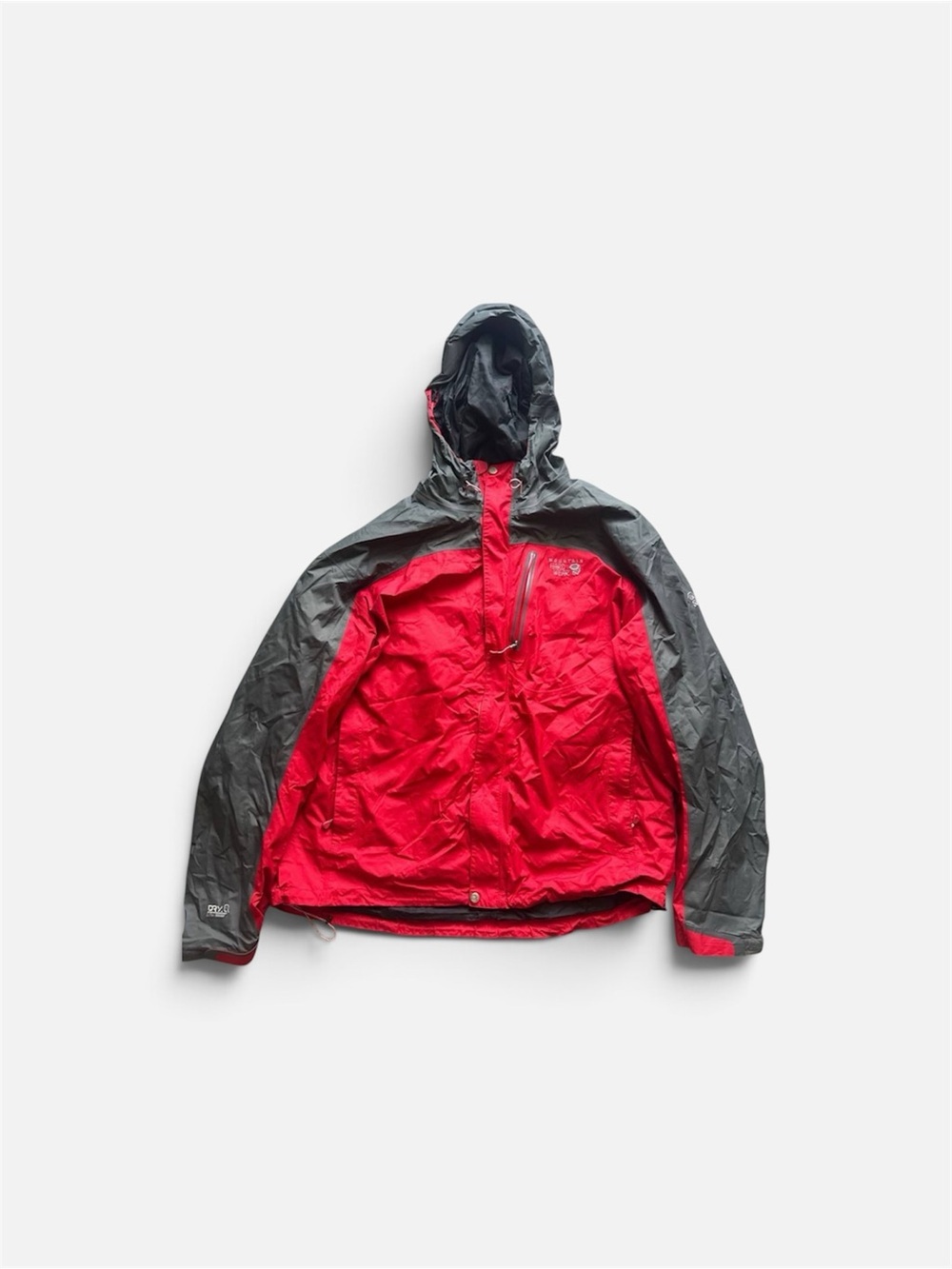 Mountain Hardwear Vintage Streetwear Windbreaker Pria black orange XXL Size
